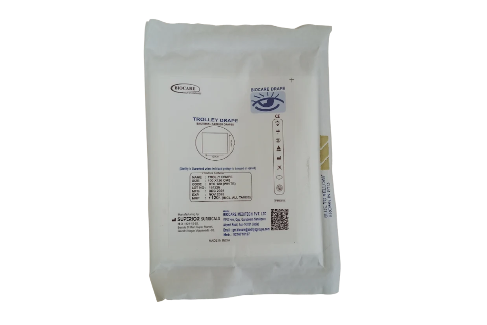 Biocare Trolly Drape White